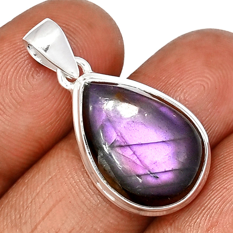 1.3" Purple Fire Labradorite Pendants - PFLP2481