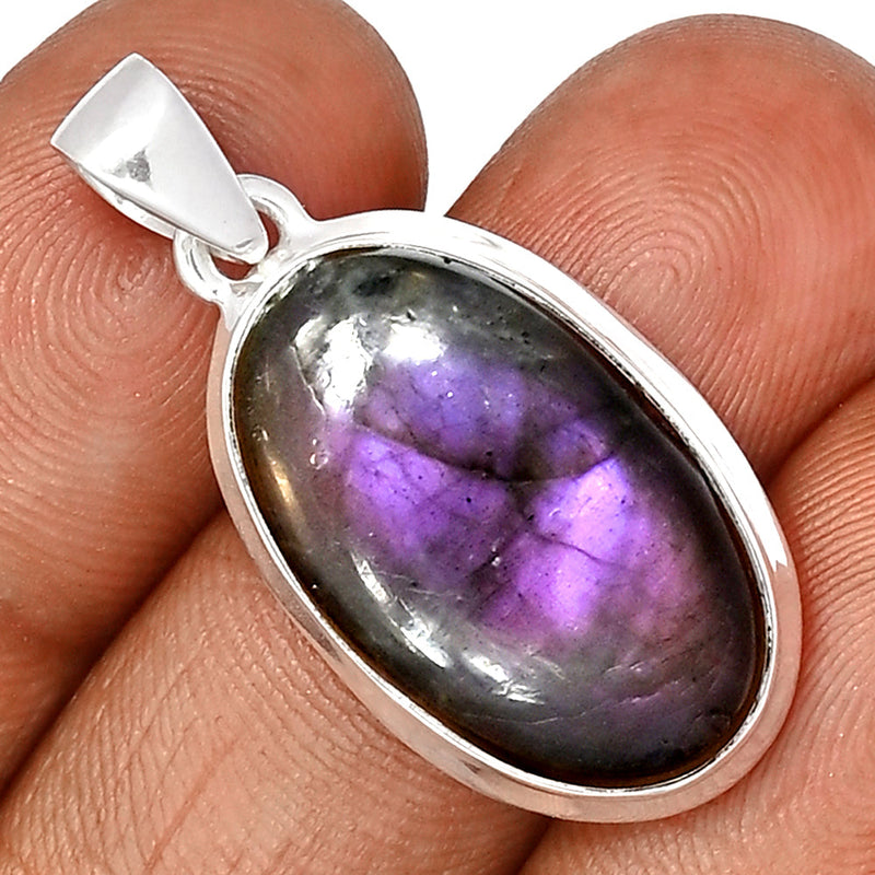 1.5" Purple Fire Labradorite Pendants - PFLP2488