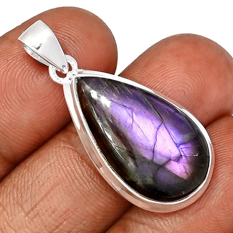 1.5" Purple Fire Labradorite Pendants - PFLP2491