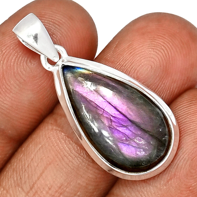 1.5" Purple Fire Labradorite Pendants - PFLP2492