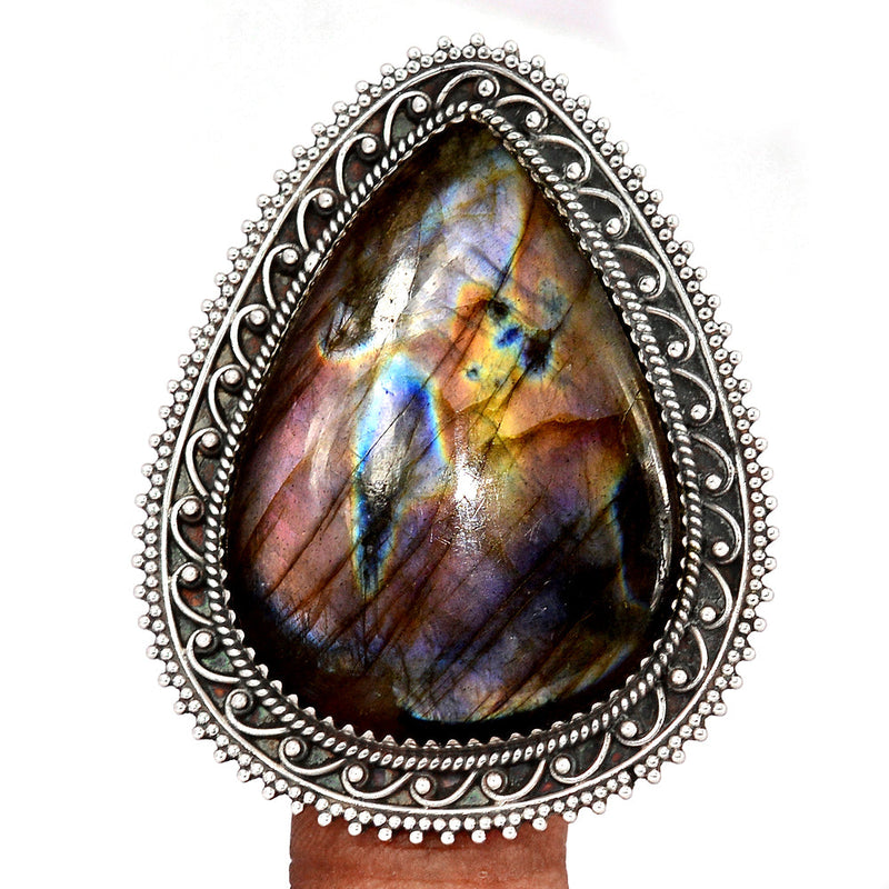 Jumbo - Purple Fire Labradorite Ring - PFLR1419