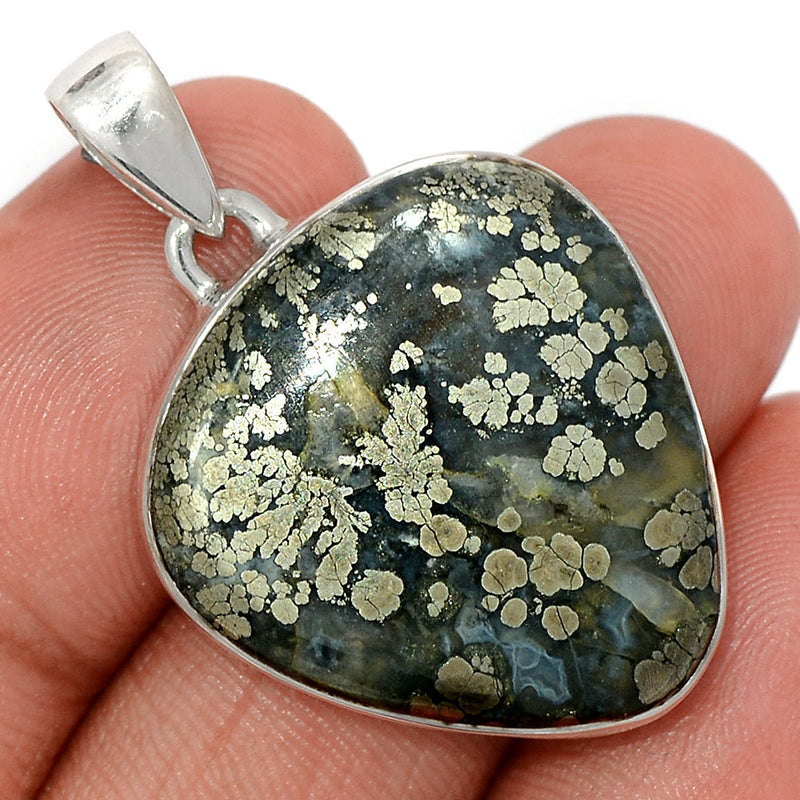 1.5" Pyrite In Agate Pendants - PIAP392