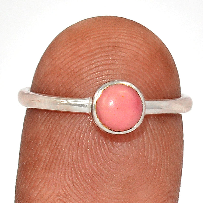 Small Plain - Pink Opal Ring - PNKR822