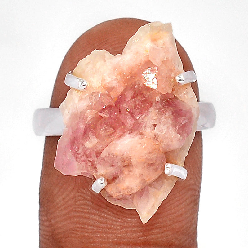 Claw - Pink Amethyst Rough Ring - PNRR17