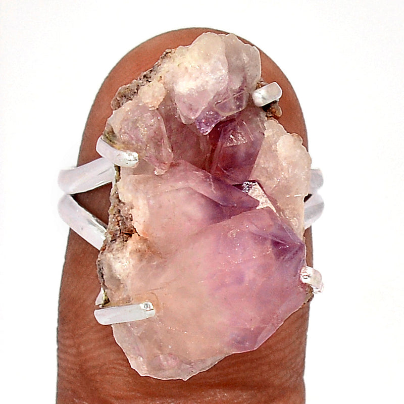 Claw - Pink Amethyst Rough Ring - PNRR23