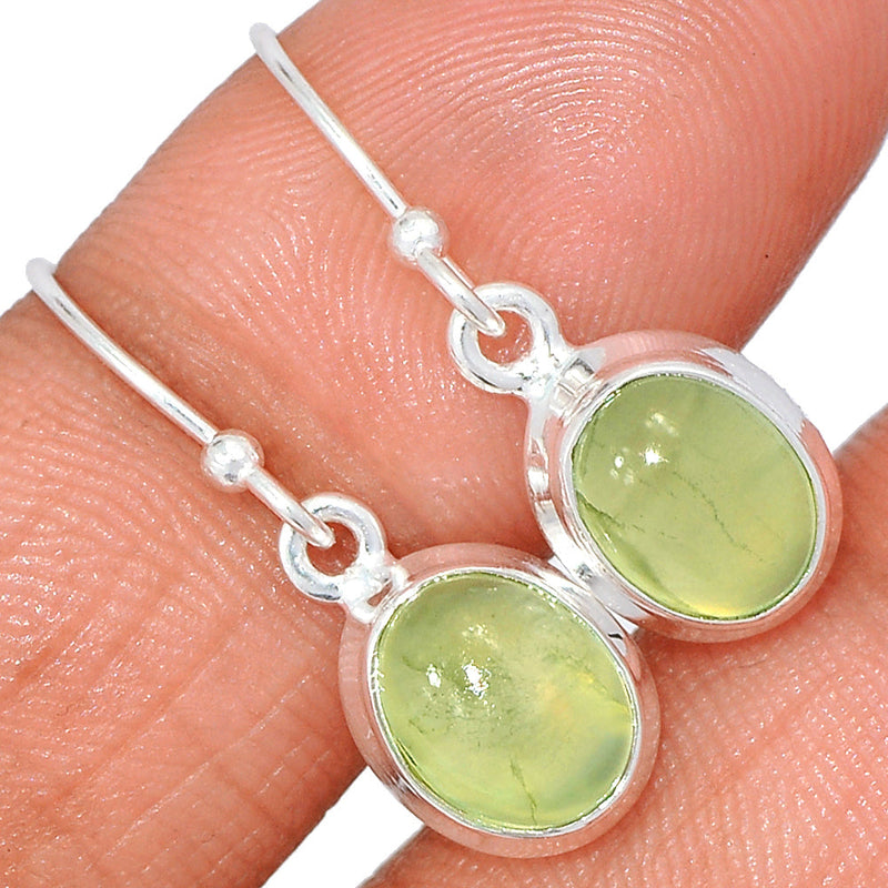 1.1" Prehnite Earrings - PNTE301