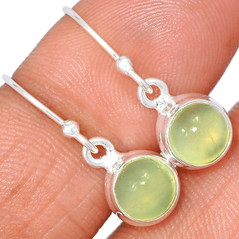 1" Prehnite Earrings - PNTE318