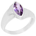 6*12 MM Marquise - Amethyst Faceted Ring - R5114A