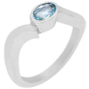 3*5 MM Oval - Blue Topaz Ring - R5162BT