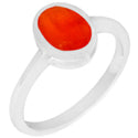 6*8 MM Oval - Carnelian Faceted Ring - R5165CRF