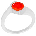 8*8 MM Round - Carnelian Faceted Ring - R5167CRF