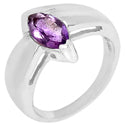 5*10 MM Marquise - Amethyst Faceted Ring - R5172A