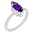 10*5 MM Marquise - Amethyst Faceted Ring - R5181A