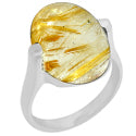 13*18 MM Oval - Golden Rutile Ring - R5192GR