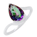 7*10 MM Pear - Mystic Topaz Ring - R5209MT