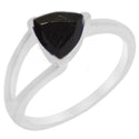 7*7 MM Trillion - Black Onyx Faceted Ring - R5214BO