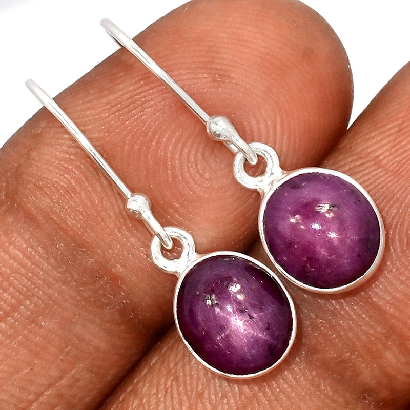 1.1" Ruby Star Earrings - RBSE13