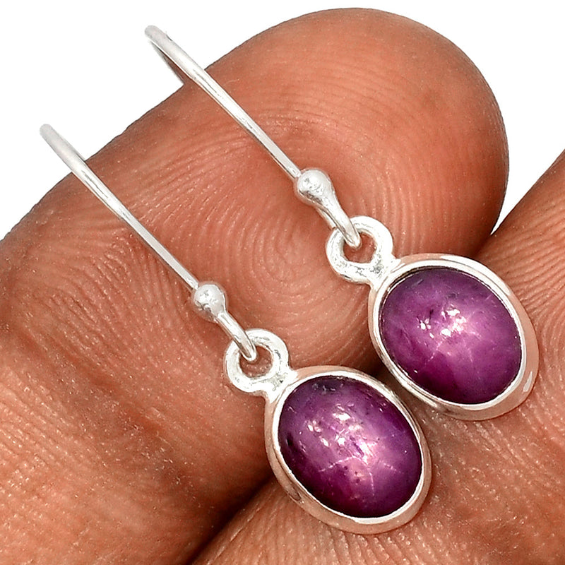 1.1" Ruby Star Earrings - RBSE8