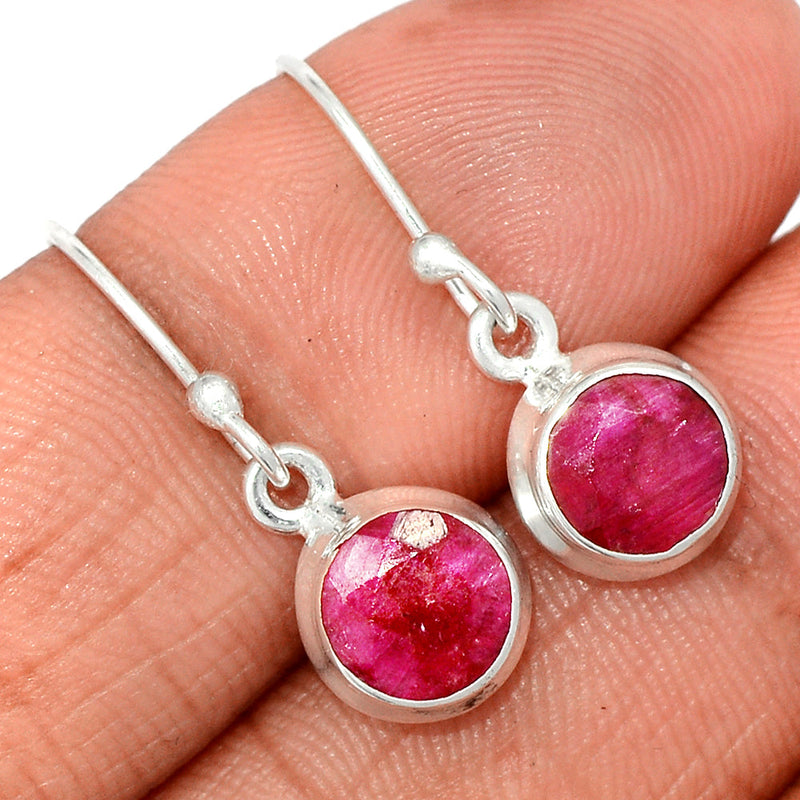 1" Ruby Earrings - RBYE2049