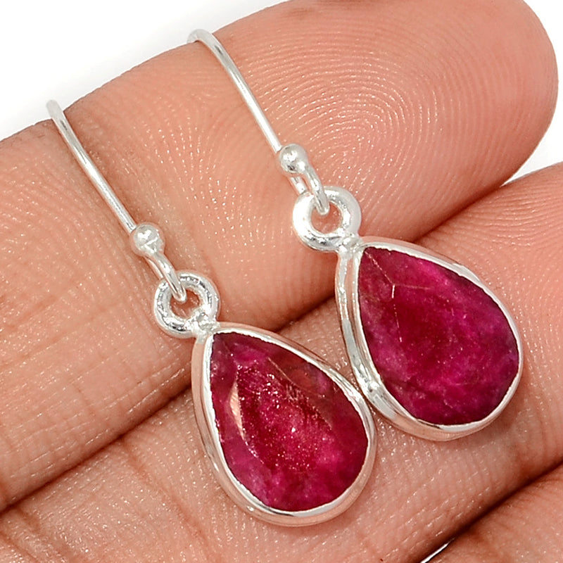 1.2" Ruby Earrings - RBYE2075