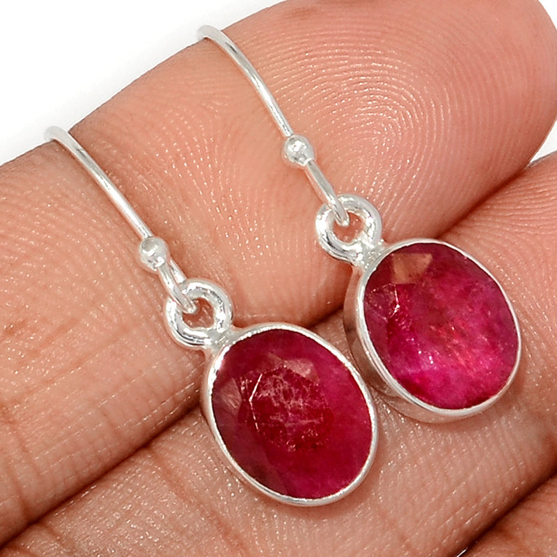 1.1" Ruby Earrings - RBYE2076