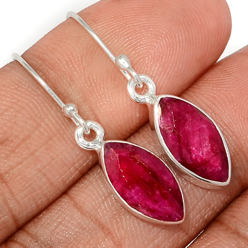 1.3" Ruby Earrings - RBYE2077