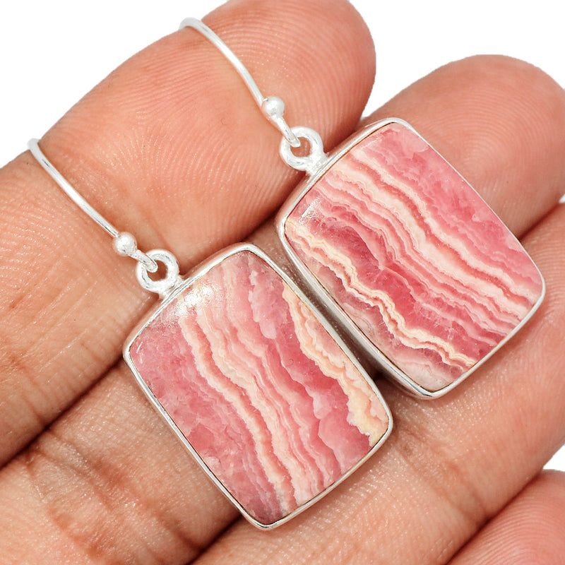 1.5" Rhodochrosite Earrings - RDOE962