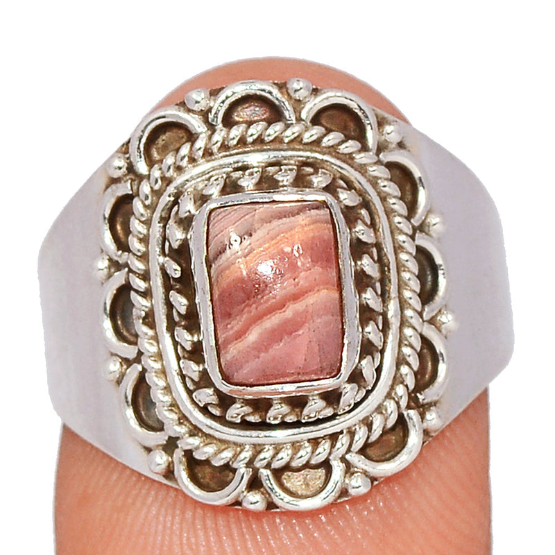 Fine Filigree - Rhodochrosite Ring - RDOR2669