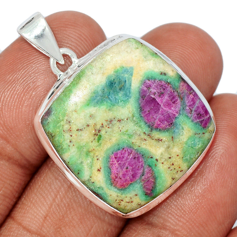 1.5" Ruby In Fuchsite Pendants - RIFP2086