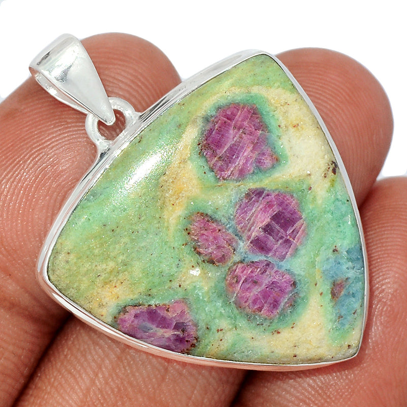 1.5" Ruby In Fuchsite Pendants - RIFP2090