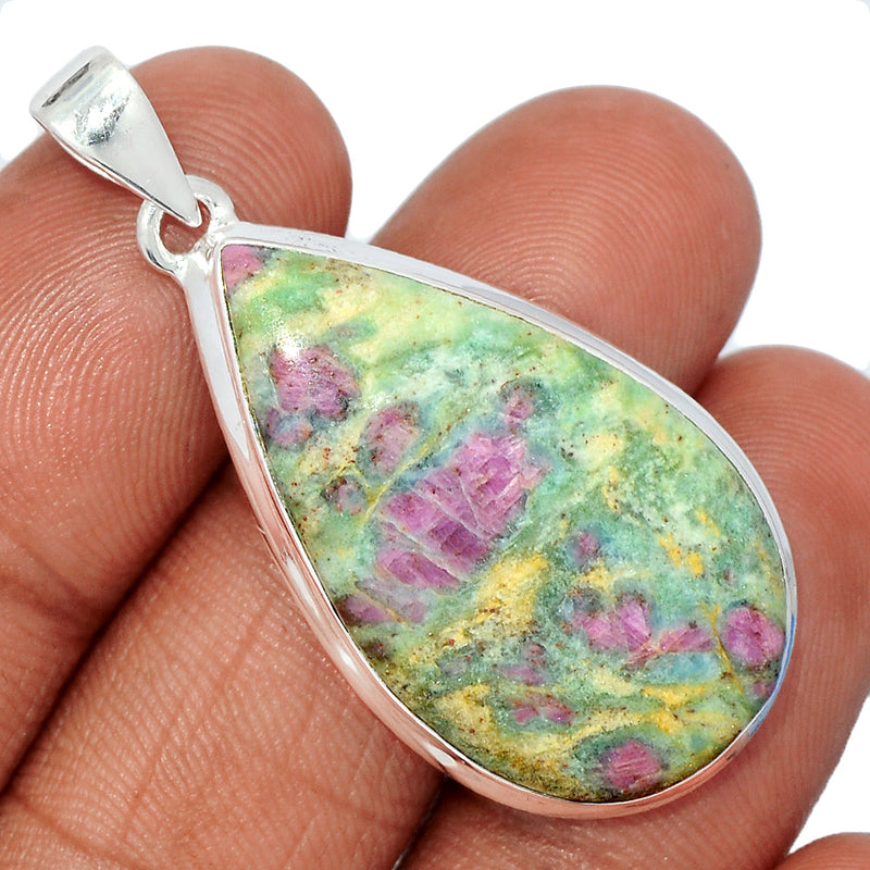 1.7" Ruby In Fuchsite Pendants - RIFP2093