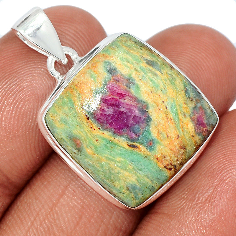 1.2" Ruby In Fuchsite Pendants - RIFP2100