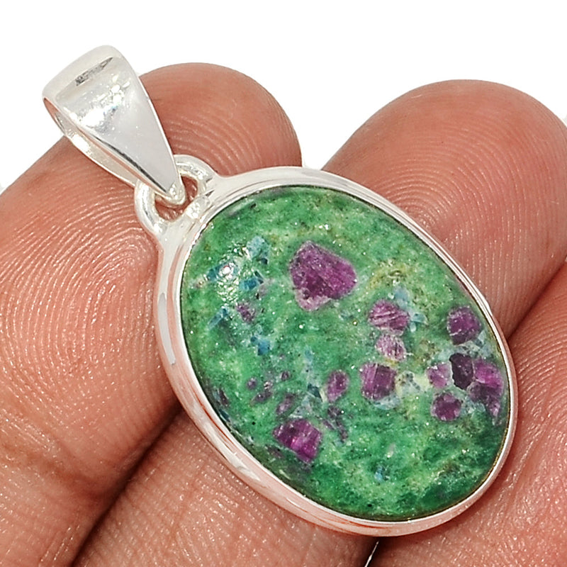 1.5" Ruby In Fuchsite Pendants - RIFP2117