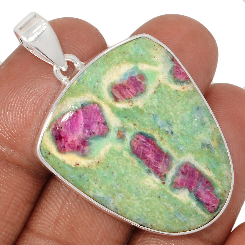 1.7" Ruby In Fuchsite Pendants - RIFP2126