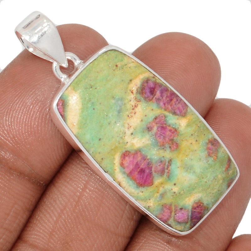 1.7" Ruby In Fuchsite Pendants - RIFP2131