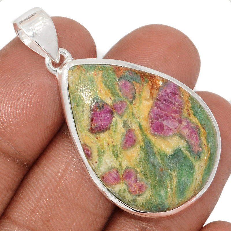 1.7" Ruby In Fuchsite Pendants - RIFP2132