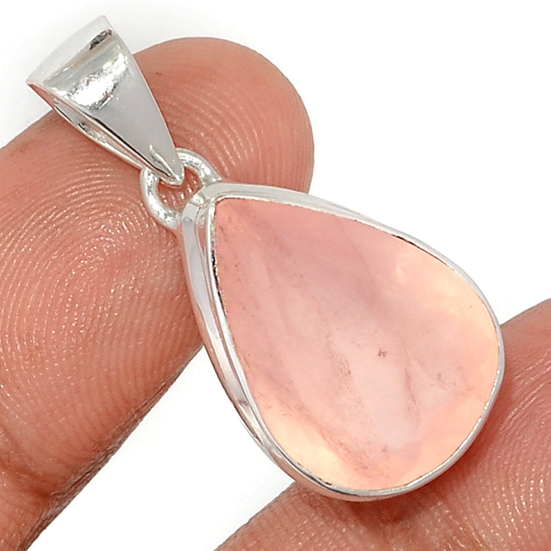 1.2" Rose Quartz Faceted Pendants - RQFP1142