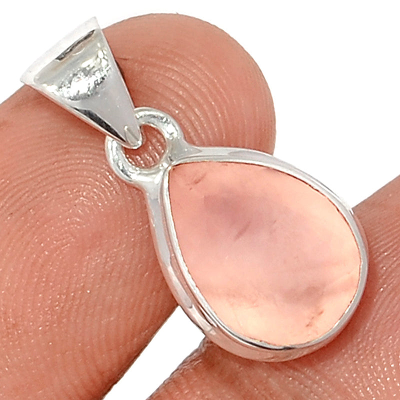 1" Rose Quartz Faceted Pendants - RQFP1161