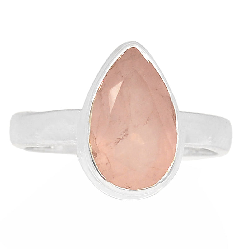 Rose Quartz Faceted Ring - RQFR1092