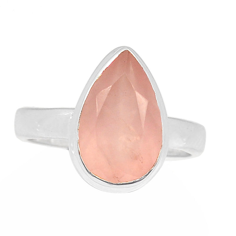 Rose Quartz Faceted Ring - RQFR1106