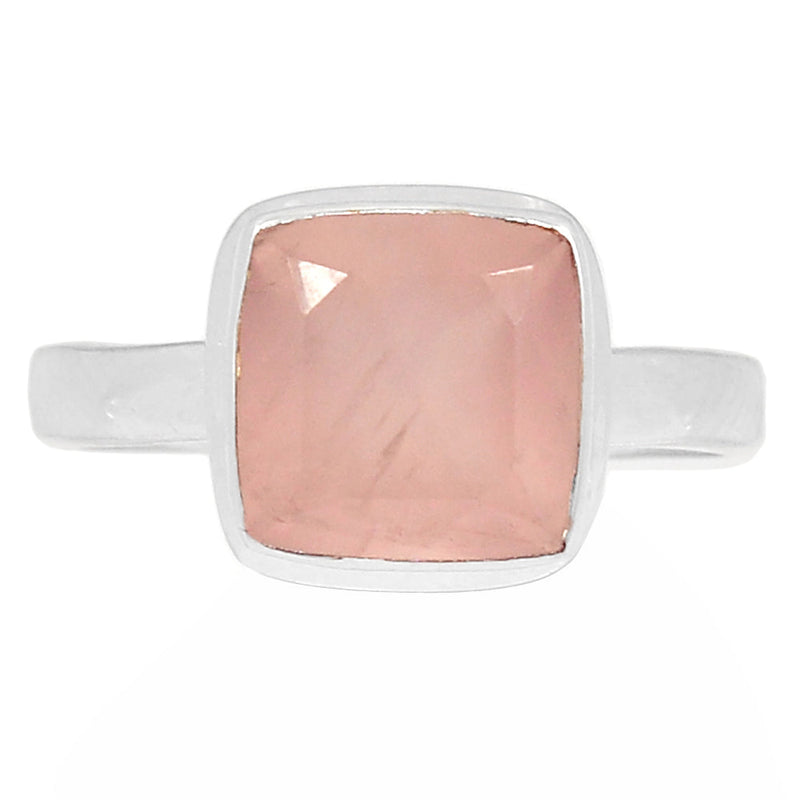 Rose Quartz Faceted Ring - RQFR1114