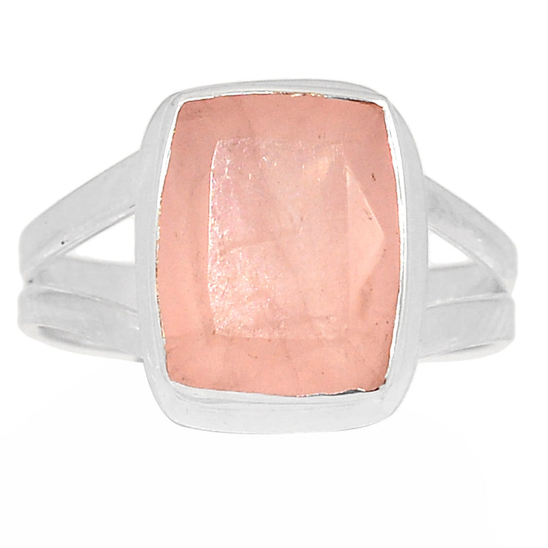 Rose Quartz Faceted Ring - RQFR1116