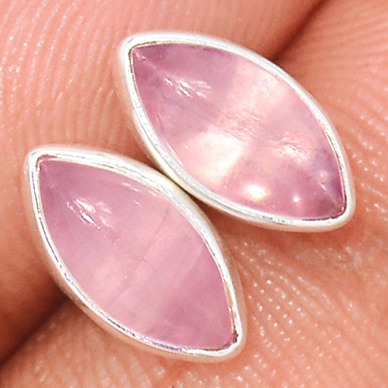 Rose Quartz Studs - RQZS408