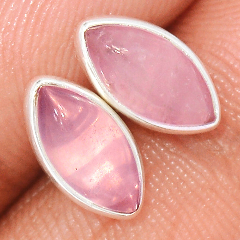 Rose Quartz Studs - RQZS409