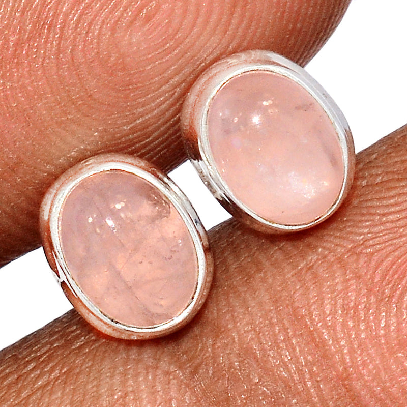 Rose Quartz Studs - RQZS410