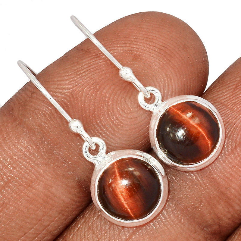 1.1" Red Tiger Eye Earrings - RTEE116