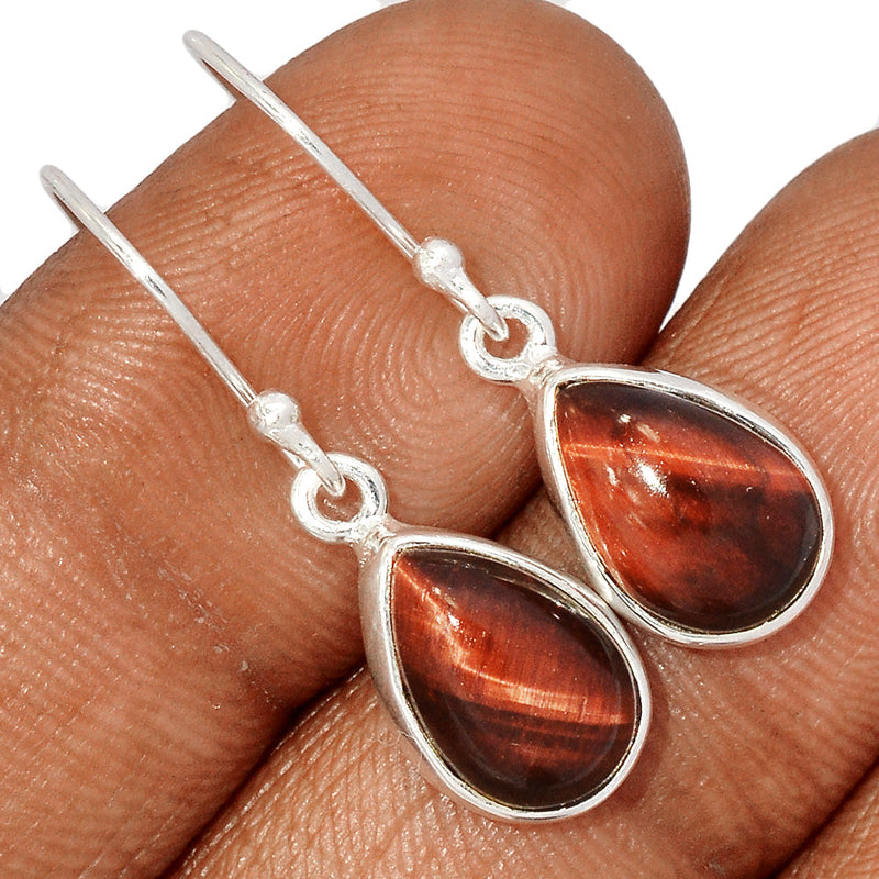 1.2" Red Tiger Eye Earrings - RTEE86