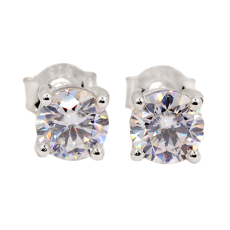 6*6 MM Round - Moissanite Studs - SBC117-MS