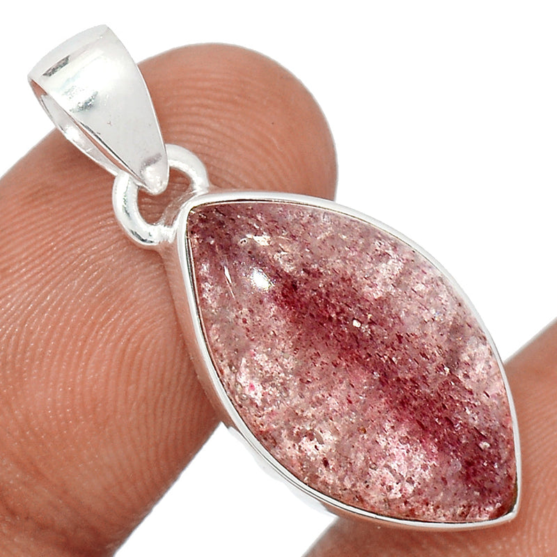 1.3" Strawberry Quartz Pendants - SBQP242