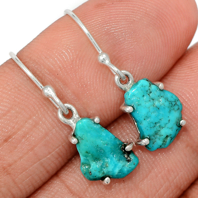 1.1" Claw - Kingman Turquoise Rough Earrings - SBTE310